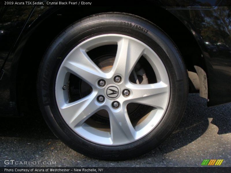 Crystal Black Pearl / Ebony 2009 Acura TSX Sedan
