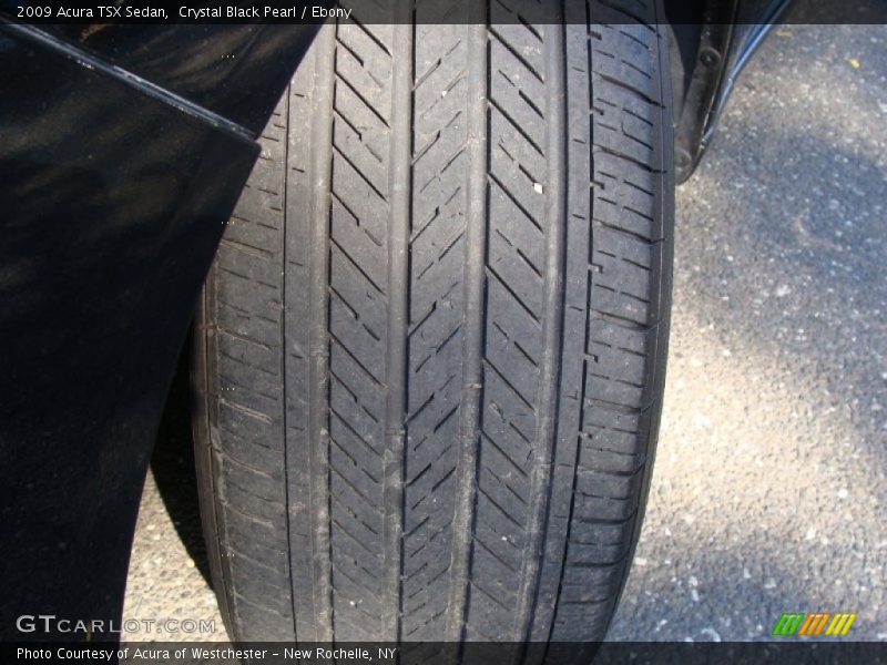Crystal Black Pearl / Ebony 2009 Acura TSX Sedan