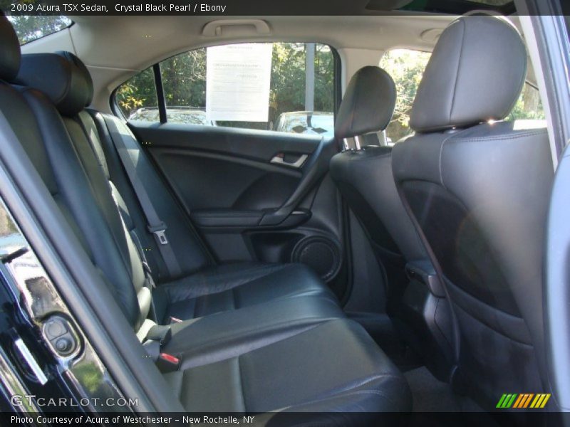 Crystal Black Pearl / Ebony 2009 Acura TSX Sedan