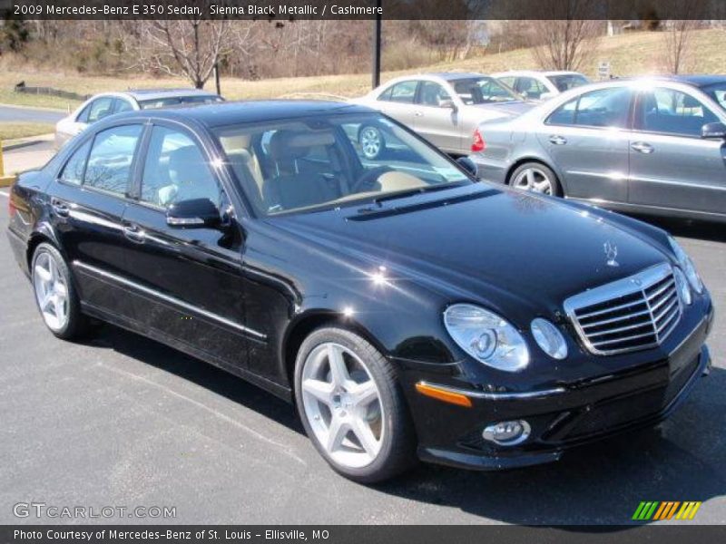 Sienna Black Metallic / Cashmere 2009 Mercedes-Benz E 350 Sedan