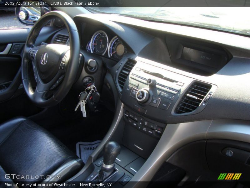 Crystal Black Pearl / Ebony 2009 Acura TSX Sedan