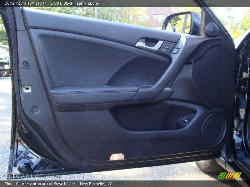 Crystal Black Pearl / Ebony 2009 Acura TSX Sedan