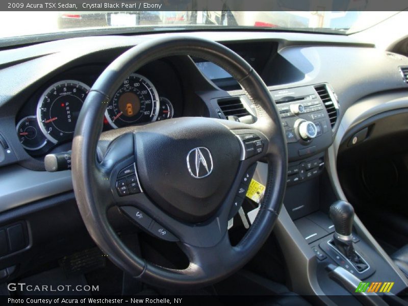 Crystal Black Pearl / Ebony 2009 Acura TSX Sedan