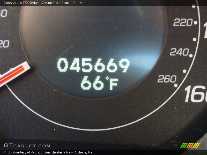 Crystal Black Pearl / Ebony 2009 Acura TSX Sedan