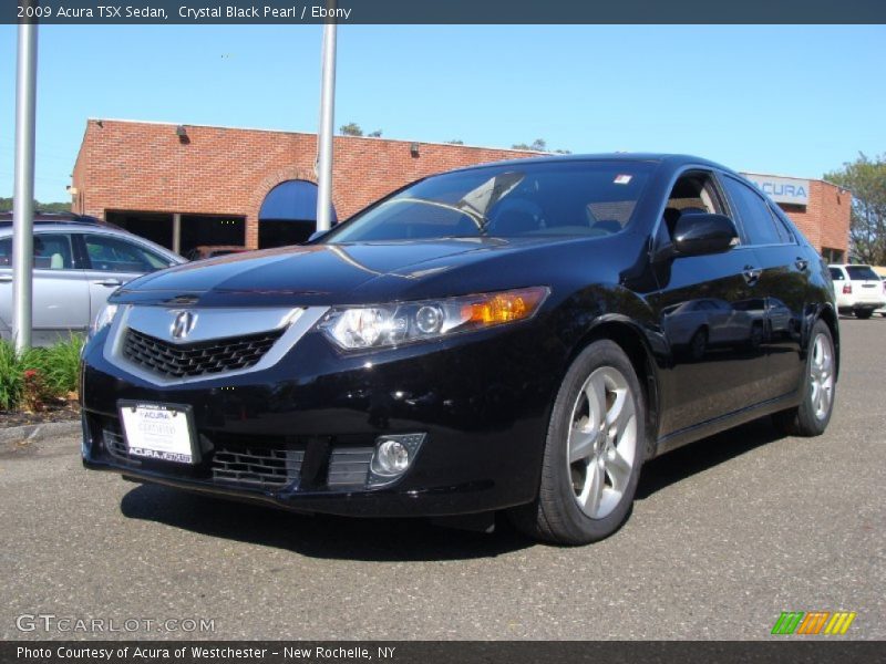 Crystal Black Pearl / Ebony 2009 Acura TSX Sedan