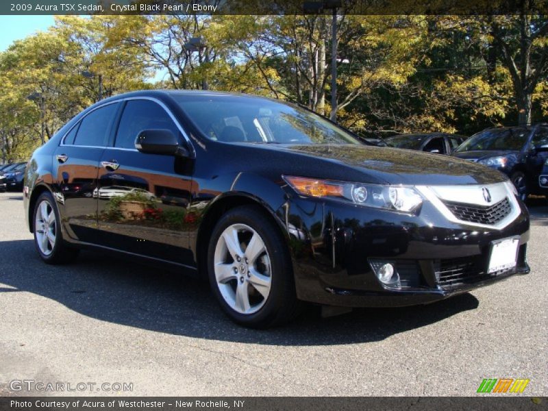 Crystal Black Pearl / Ebony 2009 Acura TSX Sedan