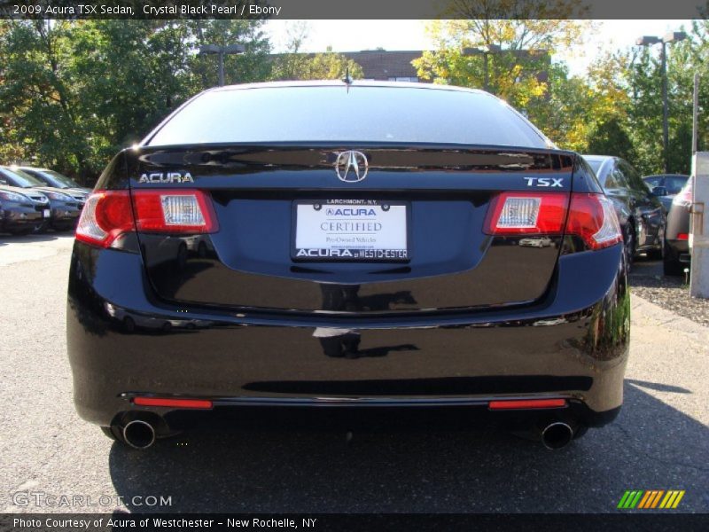 Crystal Black Pearl / Ebony 2009 Acura TSX Sedan