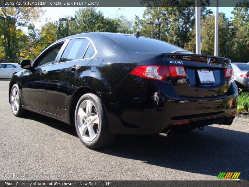 Crystal Black Pearl / Ebony 2009 Acura TSX Sedan