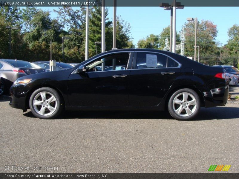 Crystal Black Pearl / Ebony 2009 Acura TSX Sedan