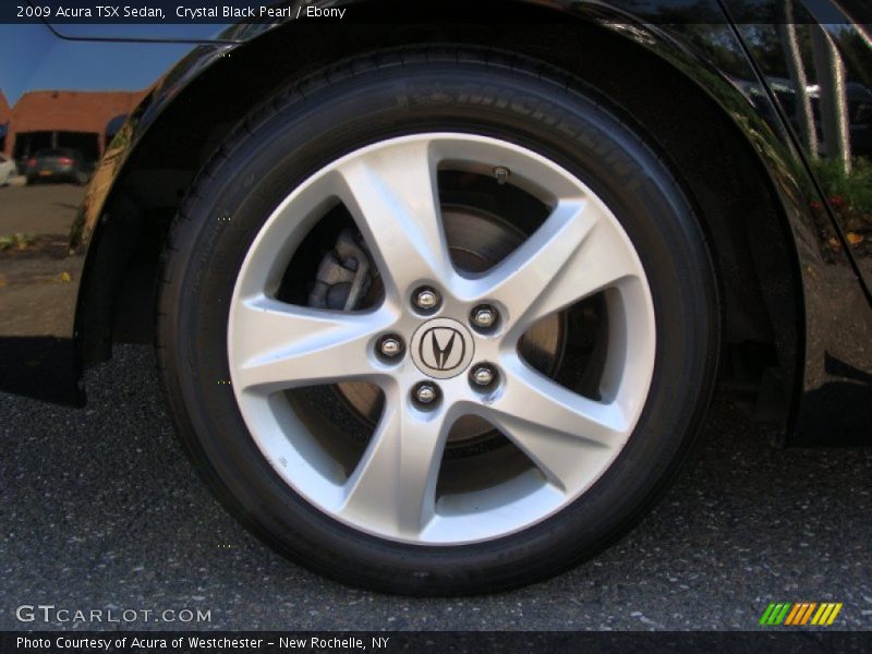 Crystal Black Pearl / Ebony 2009 Acura TSX Sedan