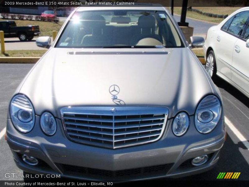 Pewter Metallic / Cashmere 2009 Mercedes-Benz E 350 4Matic Sedan