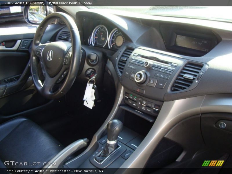 Crystal Black Pearl / Ebony 2009 Acura TSX Sedan