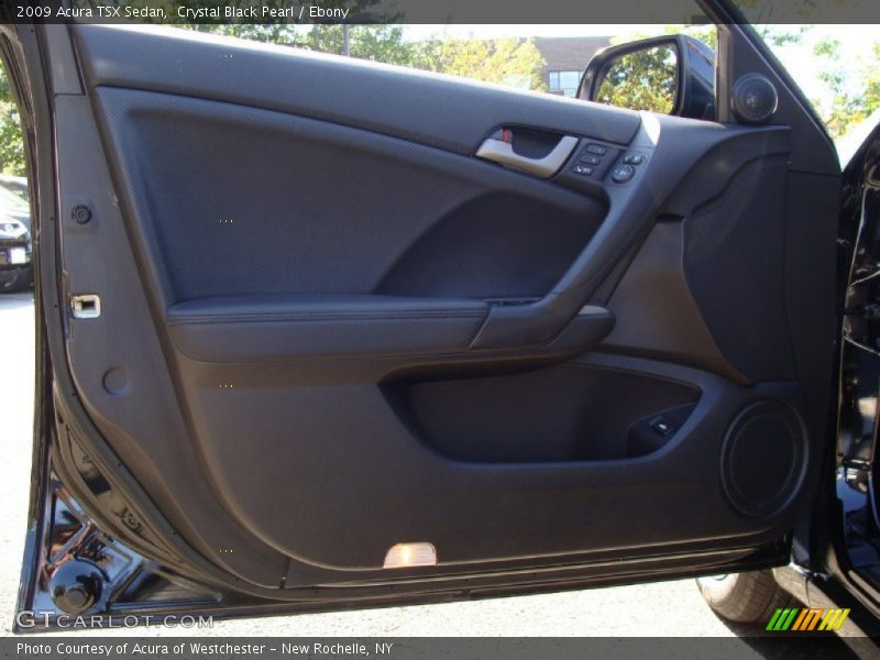 Crystal Black Pearl / Ebony 2009 Acura TSX Sedan
