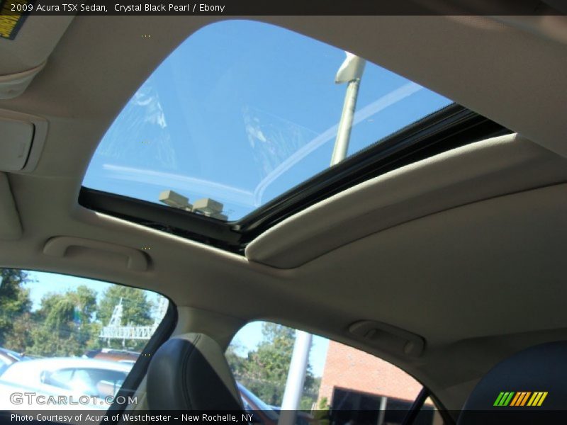 Crystal Black Pearl / Ebony 2009 Acura TSX Sedan