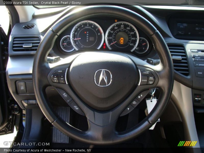 Crystal Black Pearl / Ebony 2009 Acura TSX Sedan