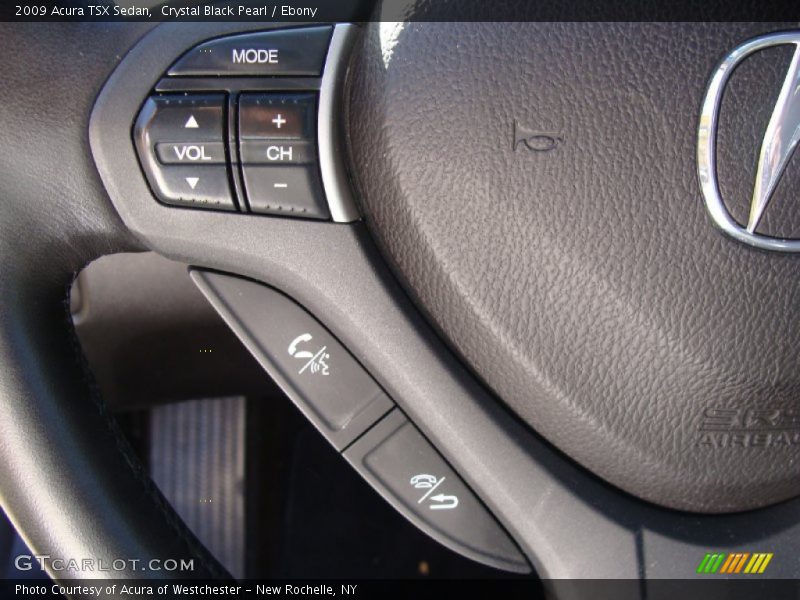 Crystal Black Pearl / Ebony 2009 Acura TSX Sedan