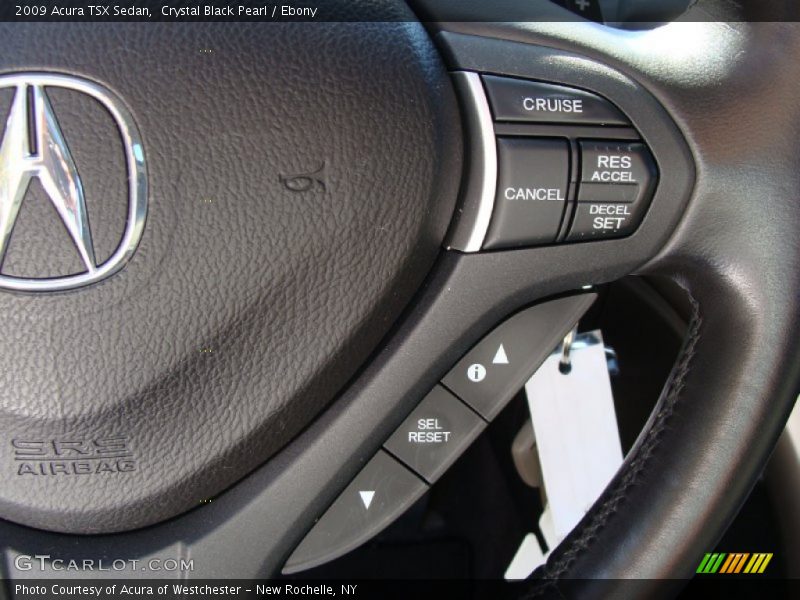 Crystal Black Pearl / Ebony 2009 Acura TSX Sedan
