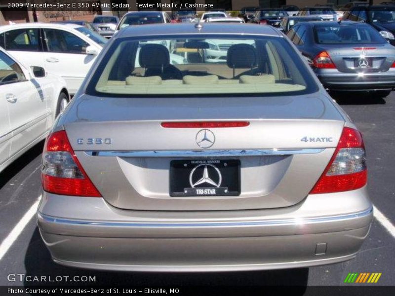 Pewter Metallic / Cashmere 2009 Mercedes-Benz E 350 4Matic Sedan
