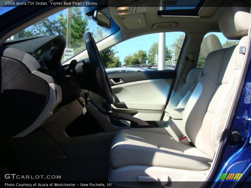 Vortex Blue Pearl / Ebony 2009 Acura TSX Sedan
