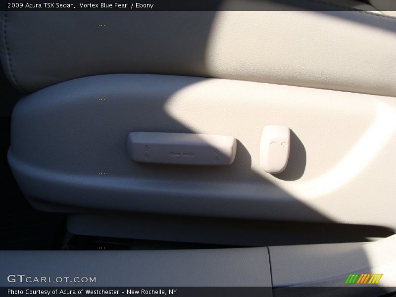 Vortex Blue Pearl / Ebony 2009 Acura TSX Sedan