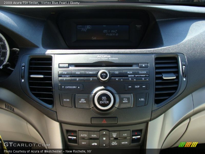 Vortex Blue Pearl / Ebony 2009 Acura TSX Sedan