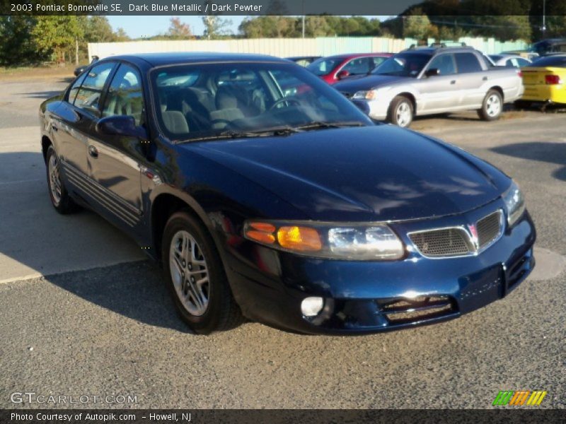 Dark Blue Metallic / Dark Pewter 2003 Pontiac Bonneville SE