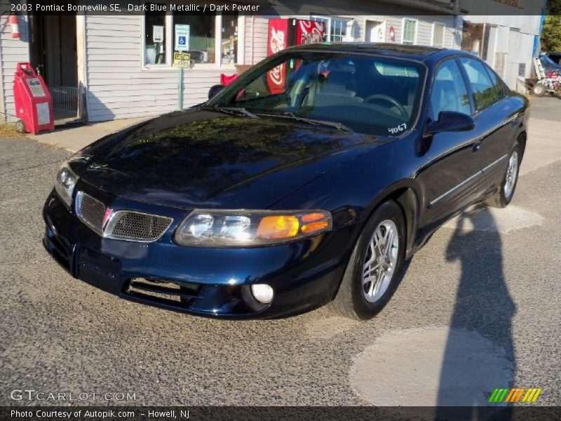 Dark Blue Metallic / Dark Pewter 2003 Pontiac Bonneville SE