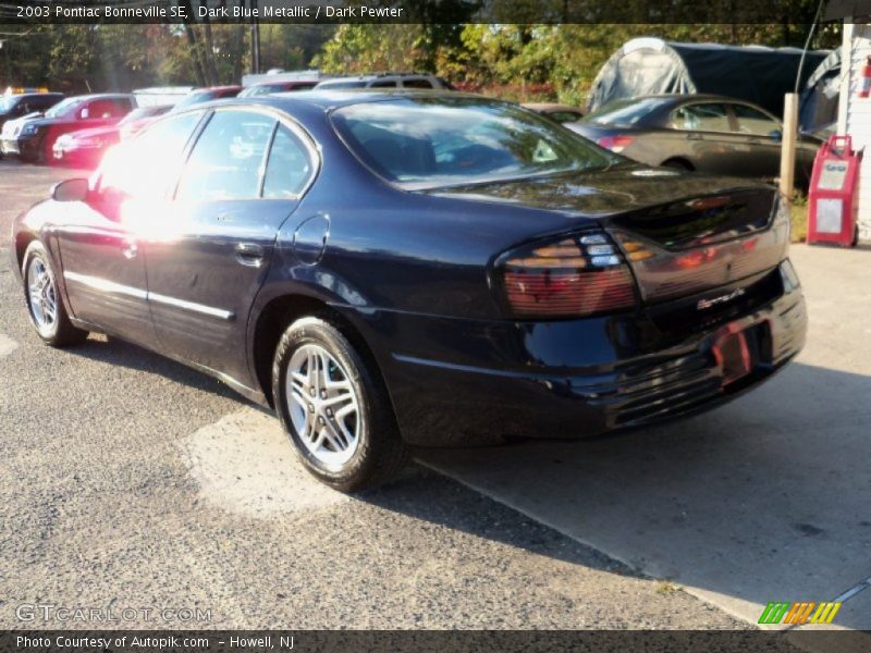 Dark Blue Metallic / Dark Pewter 2003 Pontiac Bonneville SE