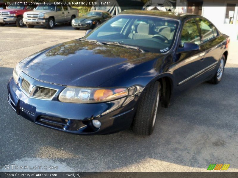 Dark Blue Metallic / Dark Pewter 2003 Pontiac Bonneville SE