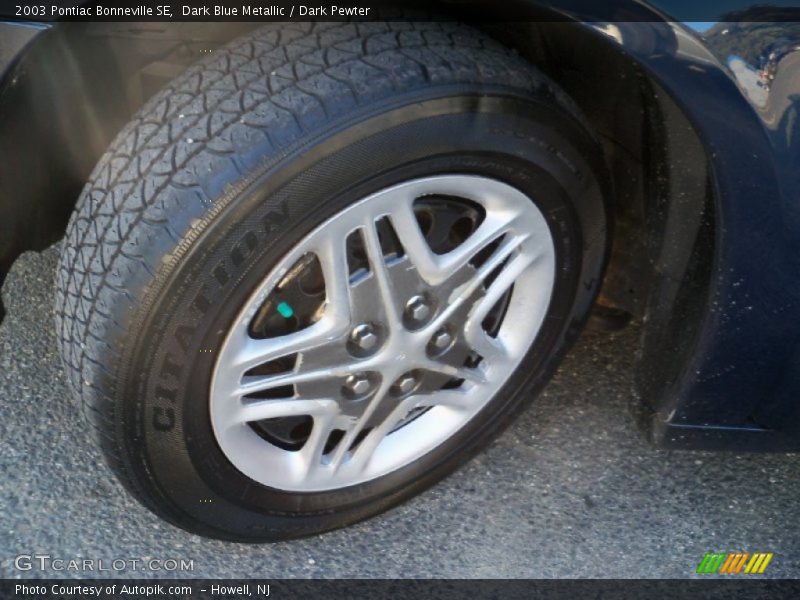 Dark Blue Metallic / Dark Pewter 2003 Pontiac Bonneville SE