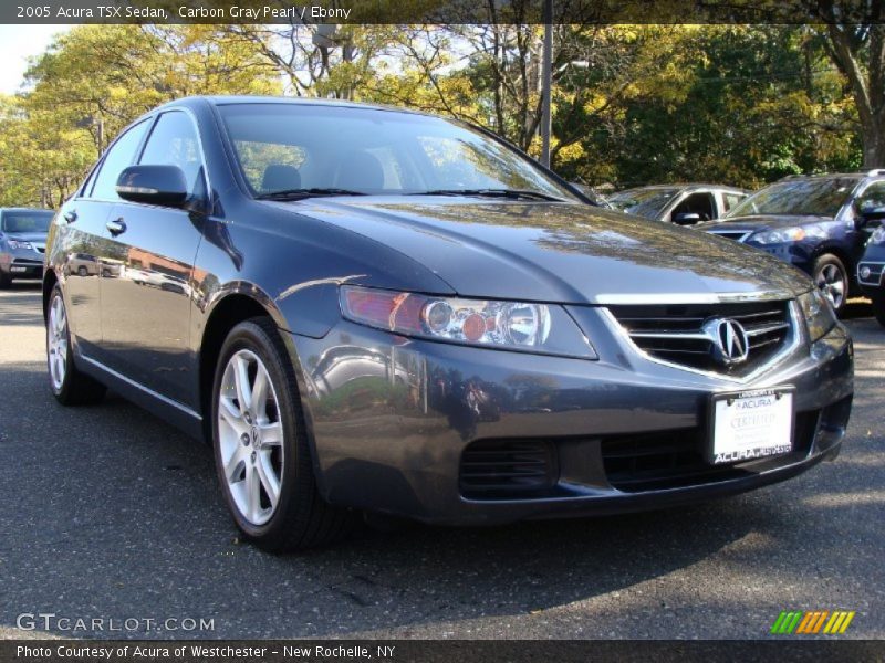 Carbon Gray Pearl / Ebony 2005 Acura TSX Sedan