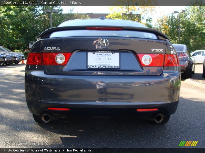 Carbon Gray Pearl / Ebony 2005 Acura TSX Sedan