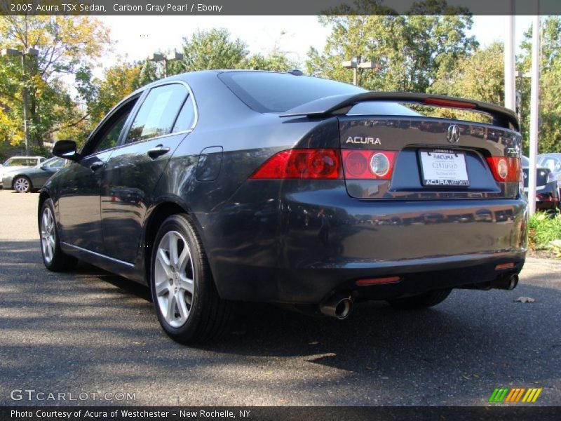 Carbon Gray Pearl / Ebony 2005 Acura TSX Sedan