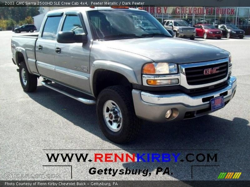 Pewter Metallic / Dark Pewter 2003 GMC Sierra 2500HD SLE Crew Cab 4x4