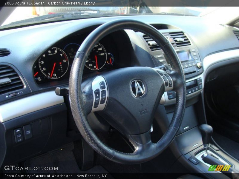Carbon Gray Pearl / Ebony 2005 Acura TSX Sedan