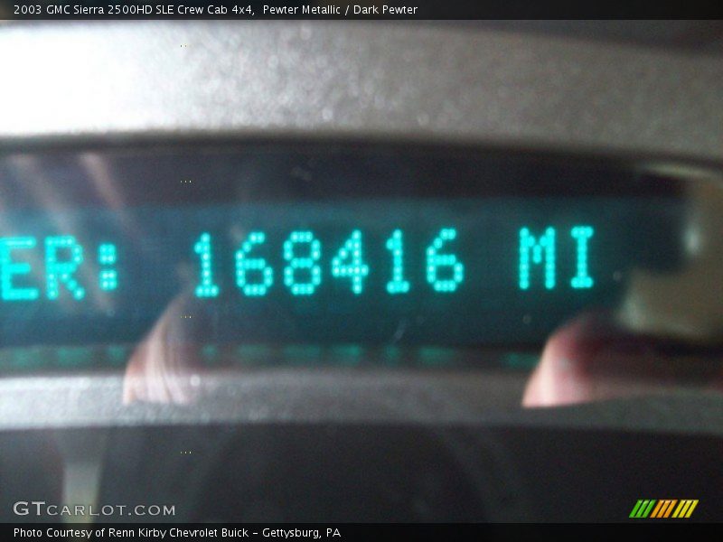 Pewter Metallic / Dark Pewter 2003 GMC Sierra 2500HD SLE Crew Cab 4x4