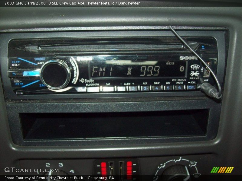 Pewter Metallic / Dark Pewter 2003 GMC Sierra 2500HD SLE Crew Cab 4x4