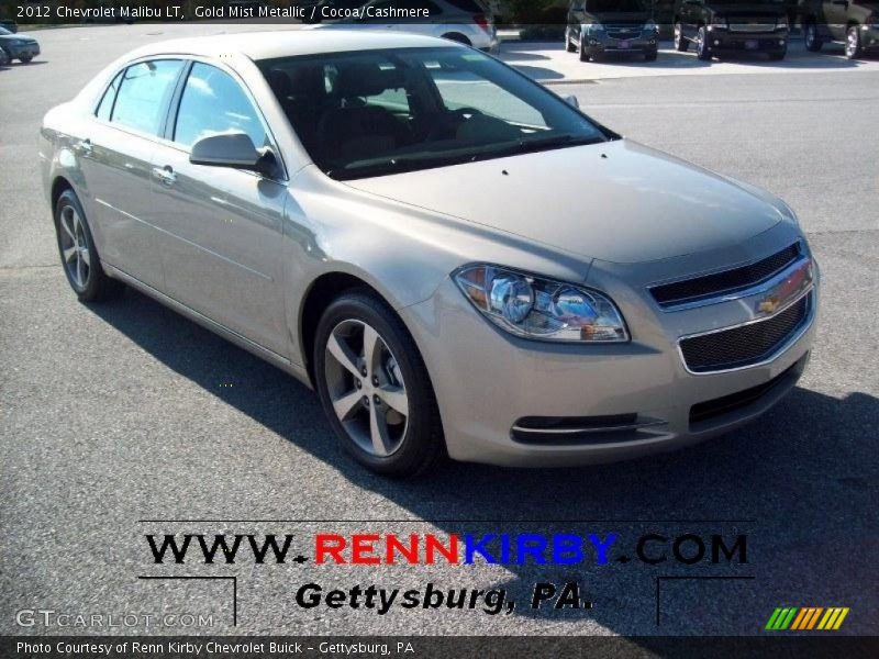 Gold Mist Metallic / Cocoa/Cashmere 2012 Chevrolet Malibu LT