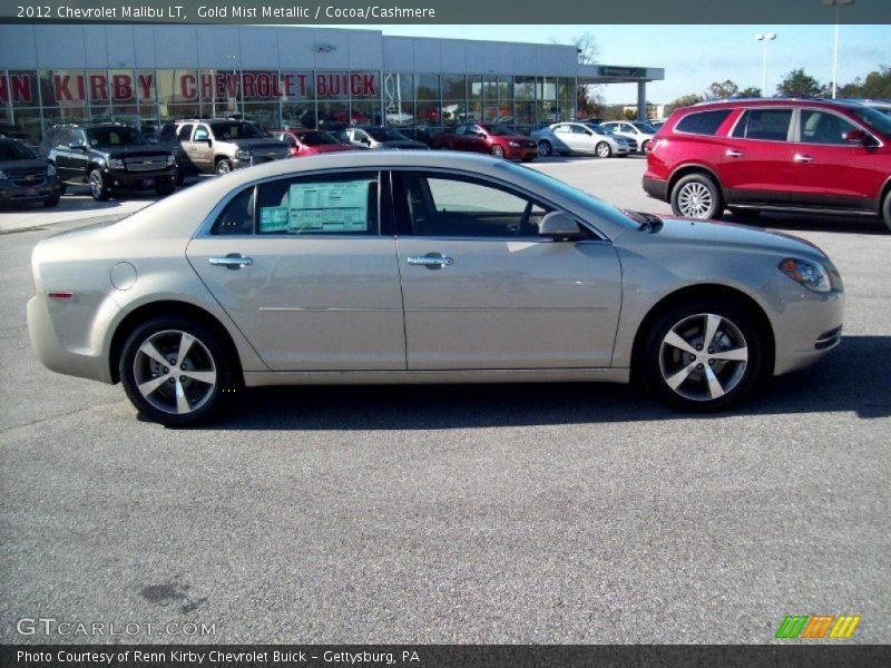 Gold Mist Metallic / Cocoa/Cashmere 2012 Chevrolet Malibu LT