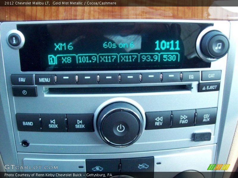 Gold Mist Metallic / Cocoa/Cashmere 2012 Chevrolet Malibu LT