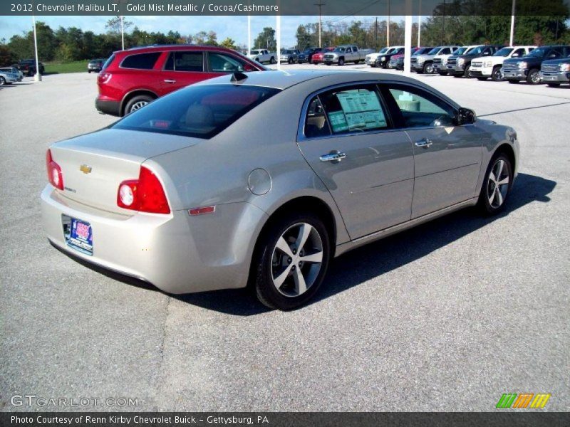 Gold Mist Metallic / Cocoa/Cashmere 2012 Chevrolet Malibu LT