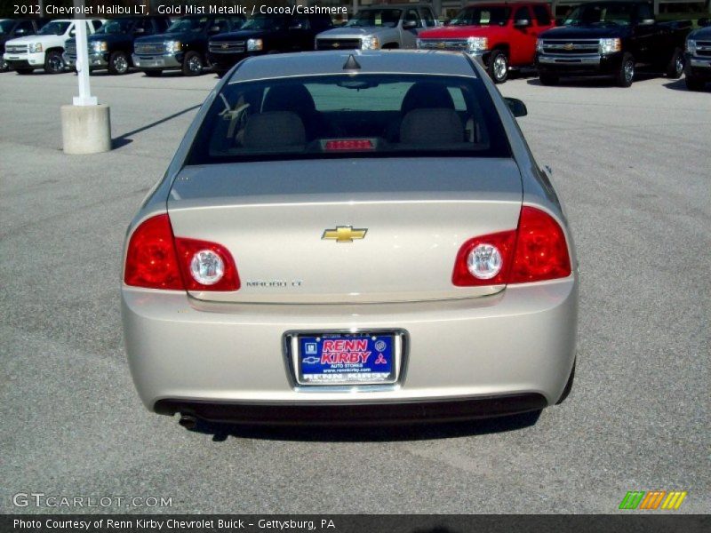 Gold Mist Metallic / Cocoa/Cashmere 2012 Chevrolet Malibu LT