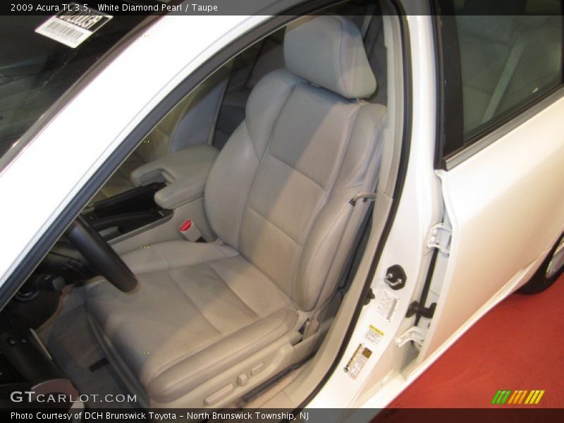 White Diamond Pearl / Taupe 2009 Acura TL 3.5