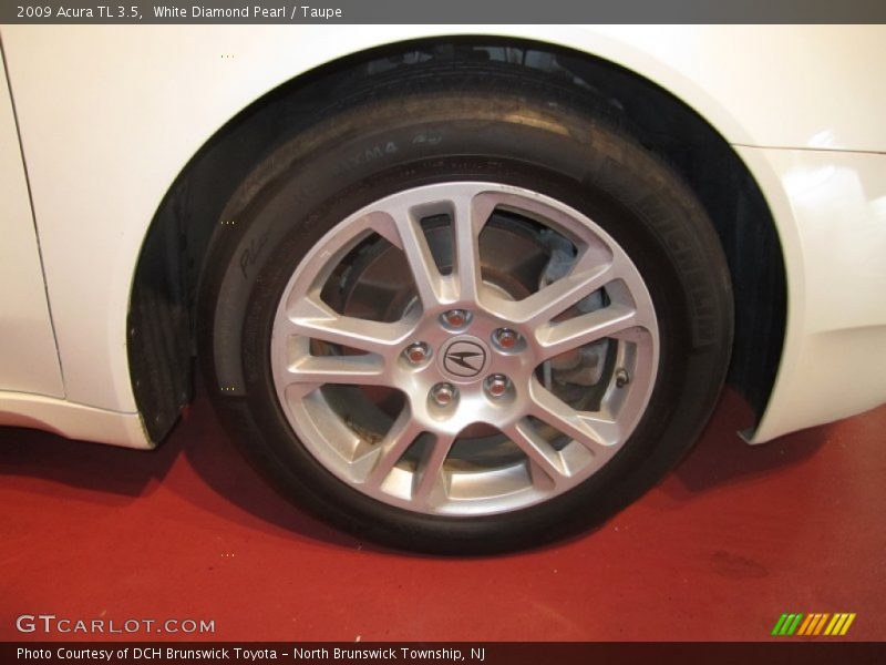 White Diamond Pearl / Taupe 2009 Acura TL 3.5