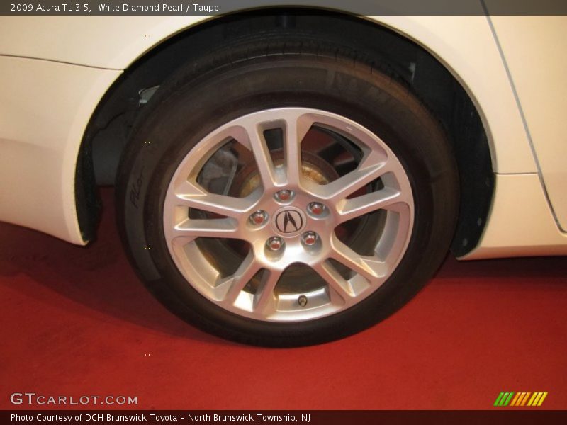 White Diamond Pearl / Taupe 2009 Acura TL 3.5