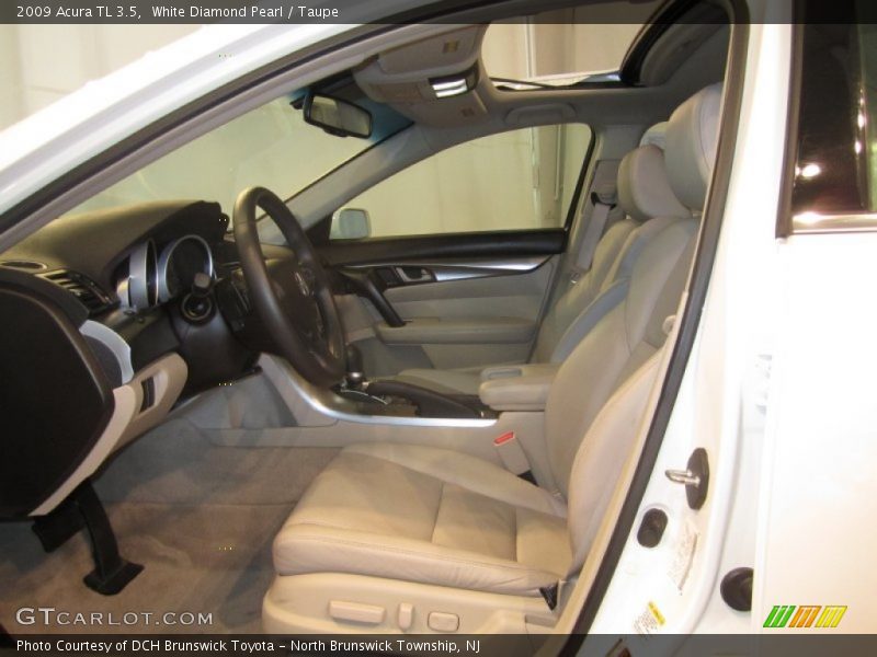 White Diamond Pearl / Taupe 2009 Acura TL 3.5
