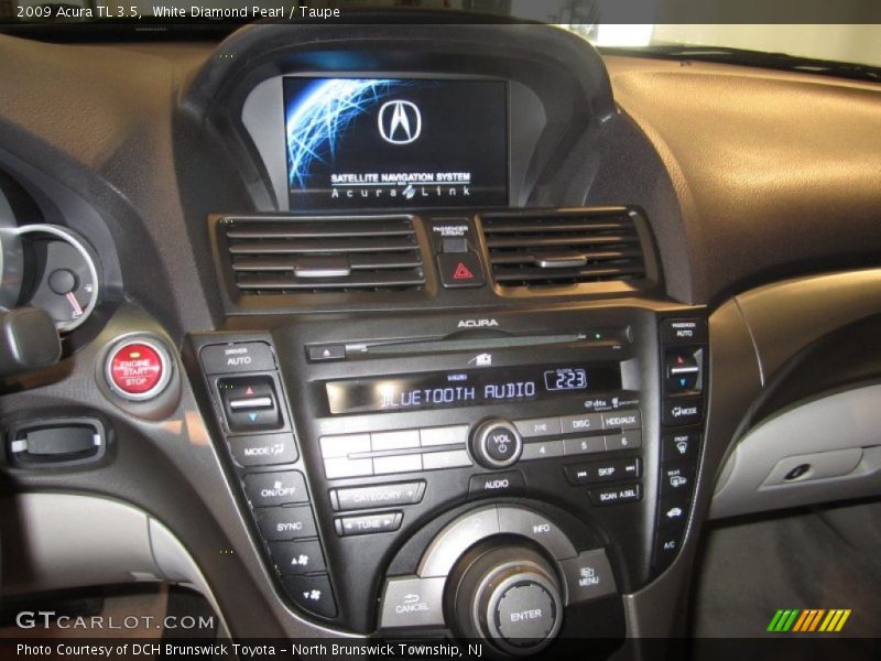 White Diamond Pearl / Taupe 2009 Acura TL 3.5