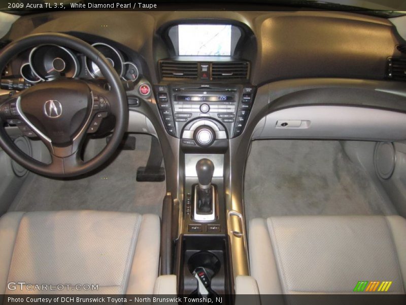 White Diamond Pearl / Taupe 2009 Acura TL 3.5