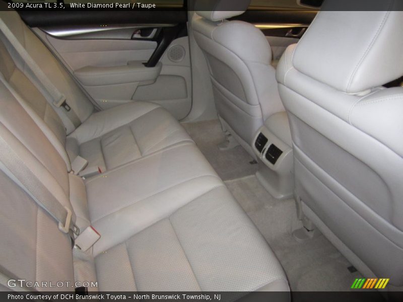 White Diamond Pearl / Taupe 2009 Acura TL 3.5