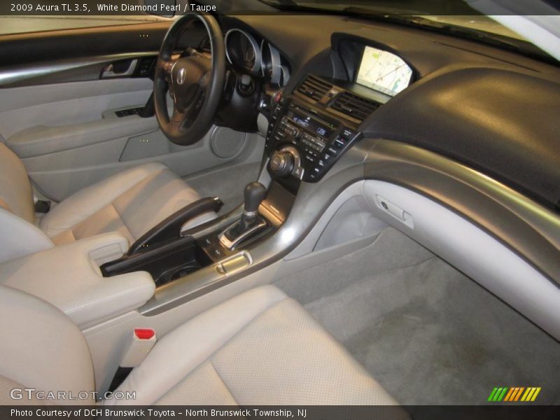 White Diamond Pearl / Taupe 2009 Acura TL 3.5